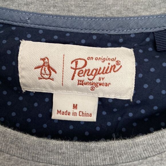 Penguin Grey Cotton Shirt  - Size M‎ - Picture 3 of 4